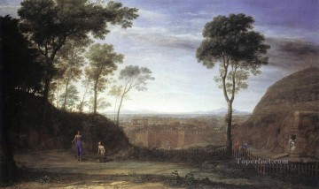クロード・ロラン Painting - ノリ・ミー・タンジェールのある風景 クロード・ロラン